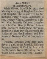 Wilcox, Adele